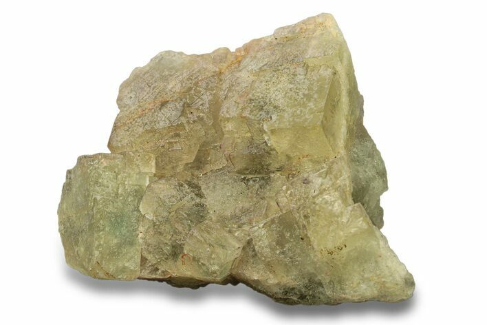 Fluorescent, Green Cubic Fluorite Crystal Cluster - Morocco #277396